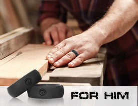 silicone wedding rings for men